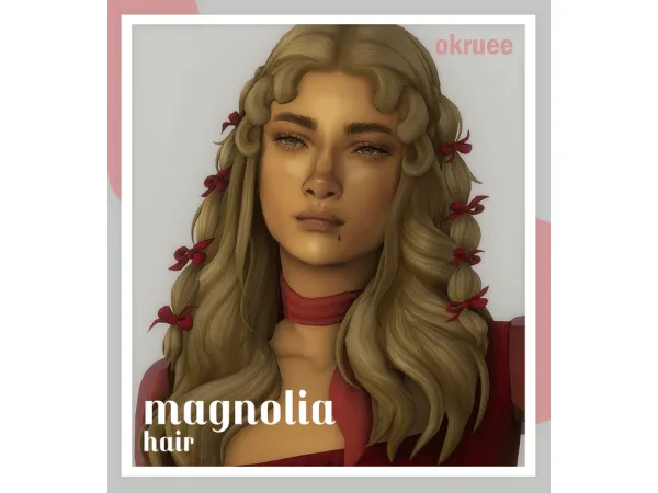 Maxis Match magnolia hair - The Sims 4 Custom Content