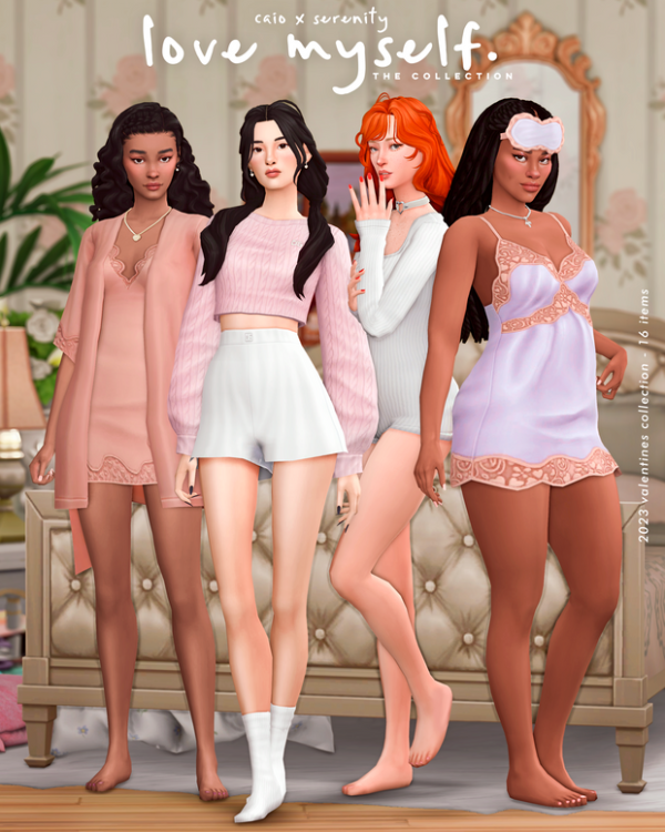 Maxis Match SxC Love Myself The Collection (7 items) by simsfinds - The Sims 4 Custom Content
