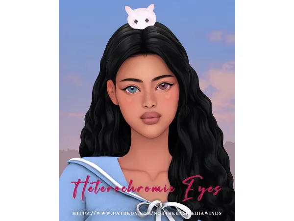 Mix HETEROCHROMIC EYES by northern siberia winds - The Sims 4 Custom Content