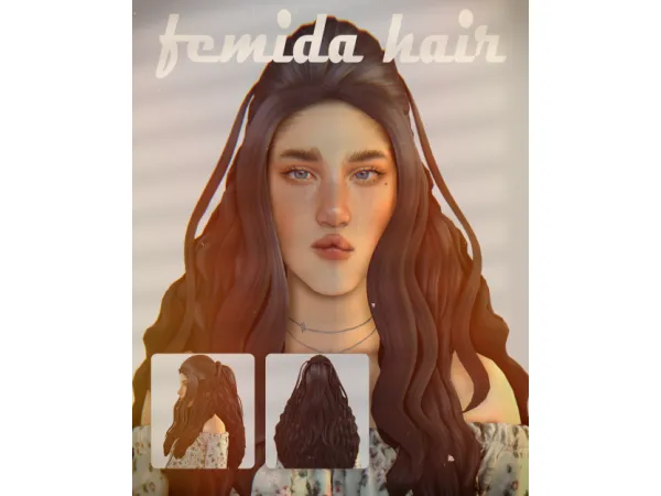 Maxis Match femida hair - The Sims 4 Custom Content