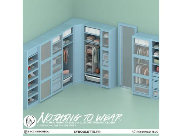 Alpha NOTHING TO WEAR CLOSET - The Sims 4 Custom Content