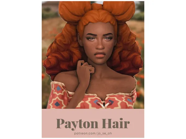 Maxis Match Payton Hair (jo_se_oh joshseoh) by Josh - The Sims 4 Custom Content