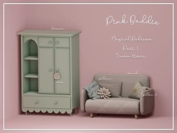 Alpha Magical bedroom part 1 - The Sims 4 Custom Content