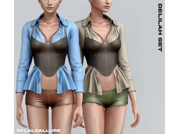 Alpha Cowgirl core by Belaloallure - The Sims 4 Custom Content