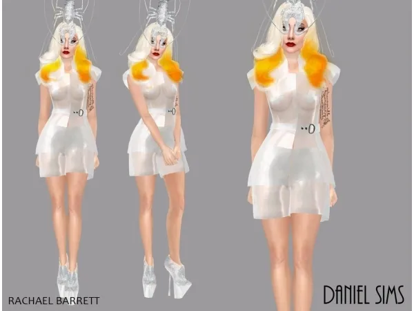 Alpha Lady Gaga in Rachael Barrett - The Sims 4 Custom Content