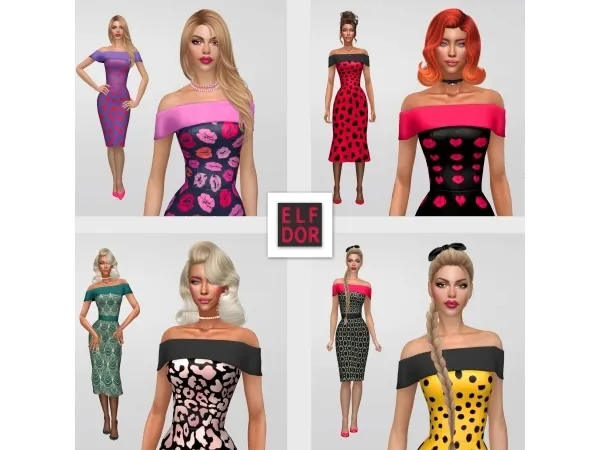 Maxis Match 2023 February Collection 2 Valentine's Dresses - The Sims 4 Custom Content