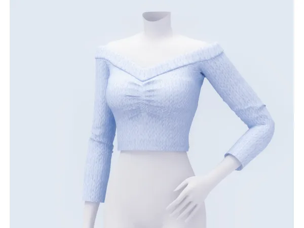 Mix Knitted Top (To be published on Feb 13) by Arltos - The Sims 4 Custom Content