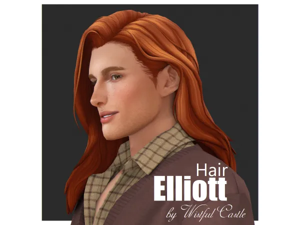 Maxis Match Elliott (male hair) by Wistful Castle - The Sims 4 Custom Content