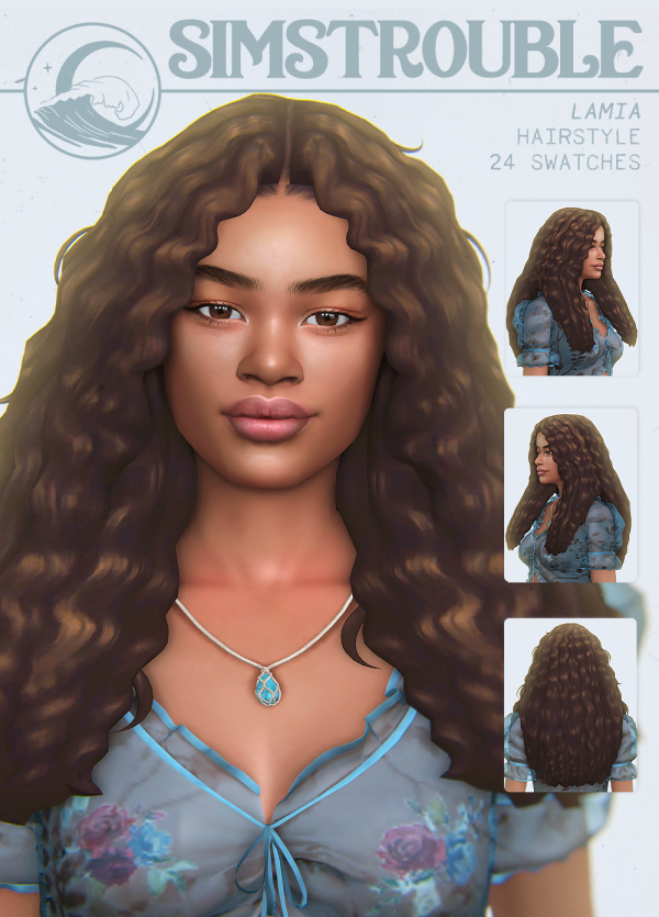 Maxis Match Lamia Hairstyle by simsfinds - The Sims 4 Custom Content