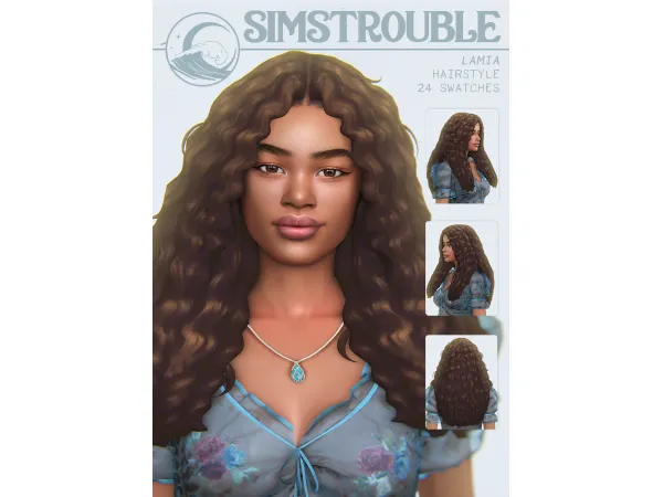 Maxis Match Lamia Hairstyle by simstrouble by simstrouble - The Sims 4 Custom Content