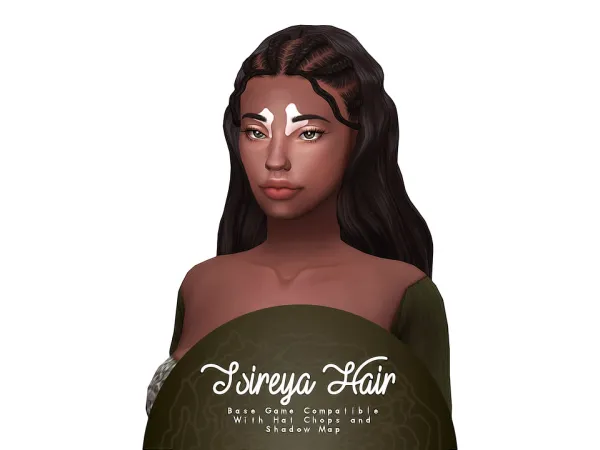 Maxis Match Tsireya Hair by IsJao - The Sims 4 Custom Content