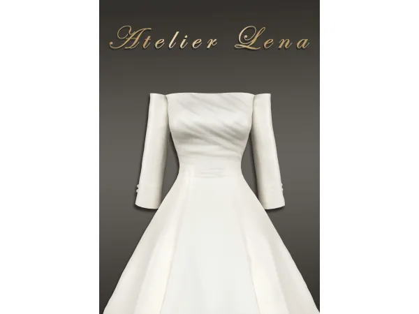 Alpha [Atelier Lena] Marina Dress by Atelier Lena - The Sims 4 Custom Content