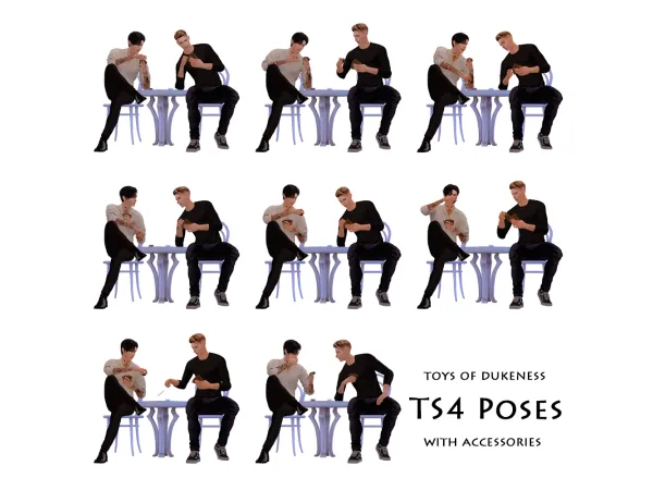Mix Pair Poses by Toys of dukeness - The Sims 4 Custom Content