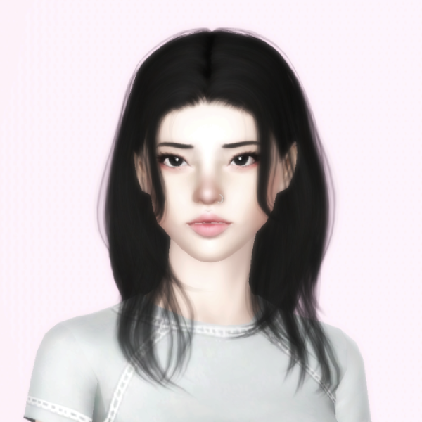 jino n4 layered hair by simsfinds - The Sims 3 Custom Content