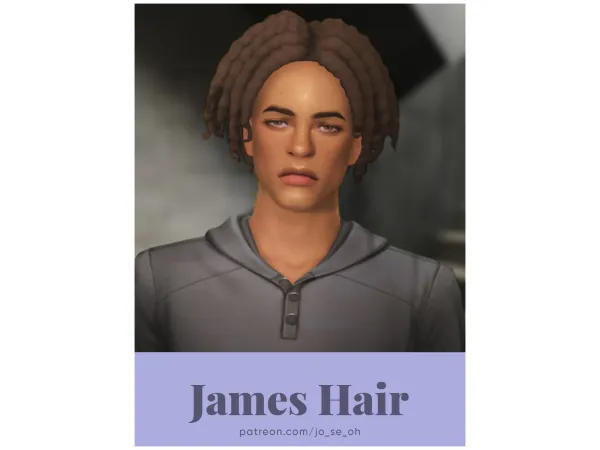 Maxis Match James Hair (jo_se_oh joshseoh) by Josh - The Sims 4 Custom Content