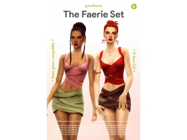 Maxis Match The Faerie Set (6 items) greenllamas by greenllamas - The Sims 4 Custom Content