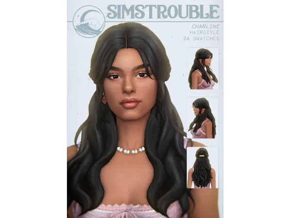 Maxis Match Charline Hairstyle by simstrouble by simstrouble - The Sims 4 Custom Content
