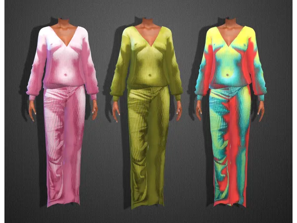 Alpha Fitted sweatshirt with Body Morph print Style with matching Body Morph bottoms for a complete look - The Sims 4 Custom Content