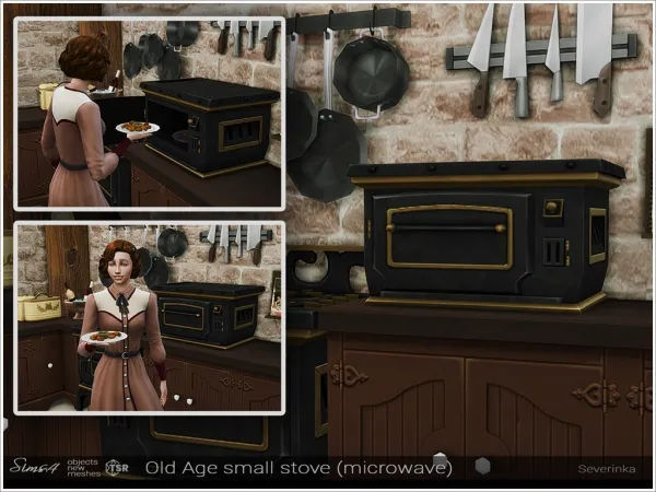 Maxis Match [Severinka] OldAge Microwave - The Sims 4 Custom Content