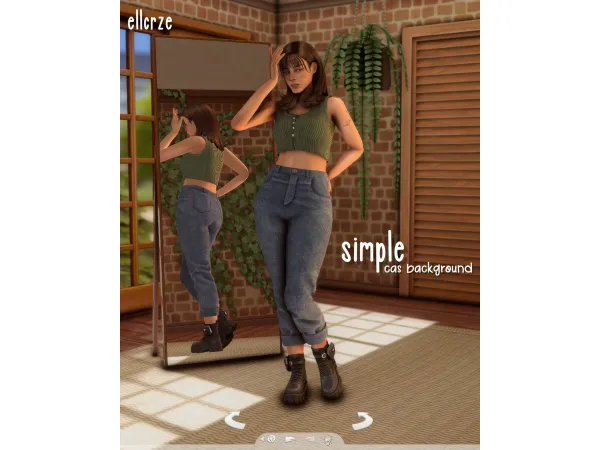 Alpha CAS Background simple by ellcrze - The Sims 4 Custom Content