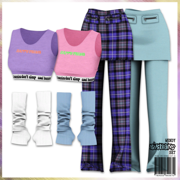 Alpha WENDY BIRTHDAY Set by simsfinds - The Sims 4 Custom Content