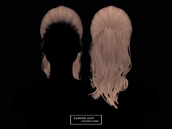 Alpha Kamden Hair - The Sims 4 Custom Content