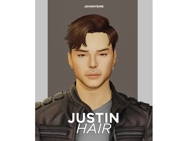 Maxis Match Justin Hair by JohnnySims - The Sims 4 Custom Content