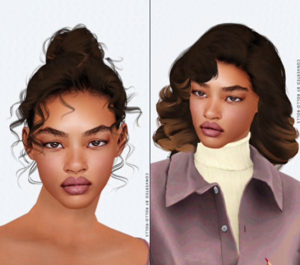 Wings Playful Bun Hairstyle 4t3 by simsfinds - The Sims 3 Custom Content