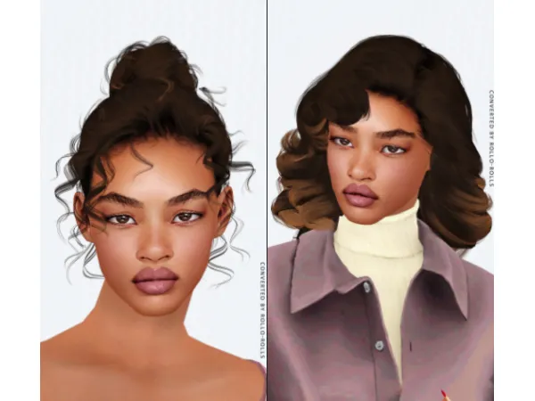 Wings Playful Bun Hairstyle 4t3 - The Sims 3 Custom Content