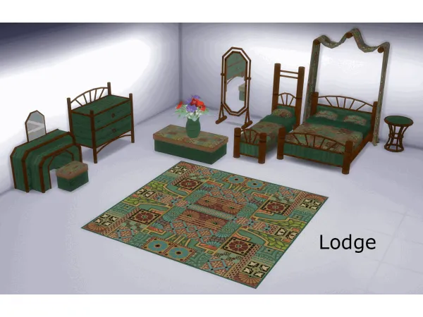 Maxis Match Very Tikki Bedroom by Deastrumquodvicis - The Sims 4 Custom Content