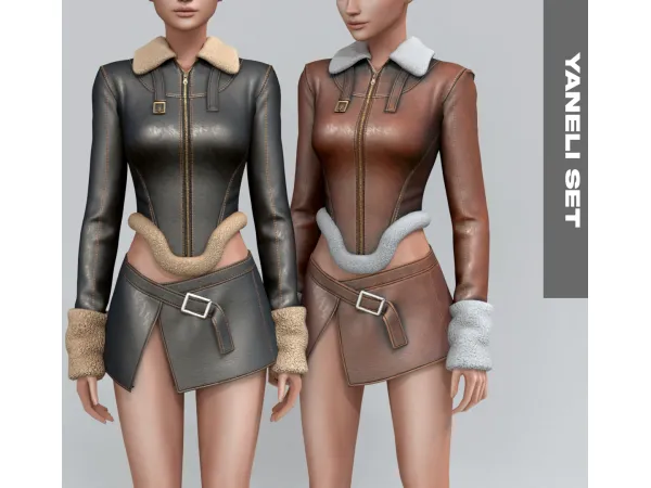 Alpha Yaneli Set by Belaloallure - The Sims 4 Custom Content