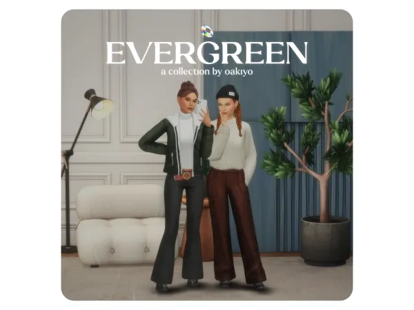 Maxis Match Evergreen Collection by oakiyo - The Sims 4 Custom Content