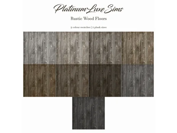 Alpha Rustic Wood Floors Ornate Wall Panelling - The Sims 4 Custom Content