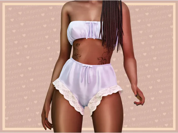 Alpha Holly lingerie sims by cinnamon - The Sims 4 Custom Content