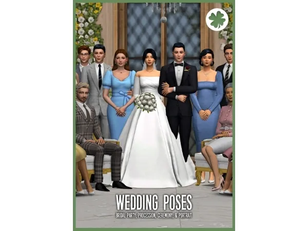 Mix Wedding Poses by Lucky CC - The Sims 4 Custom Content