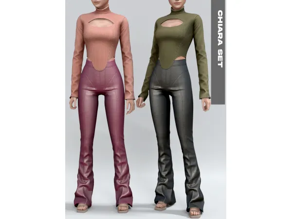 Alpha Chiara Set by Belaloallure - The Sims 4 Custom Content