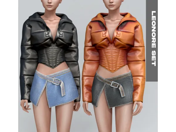 Alpha Leonor Set by Belaloallure - The Sims 4 Custom Content