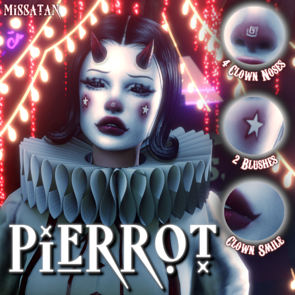 Alpha Pierrot by simsfinds - The Sims 4 Custom Content