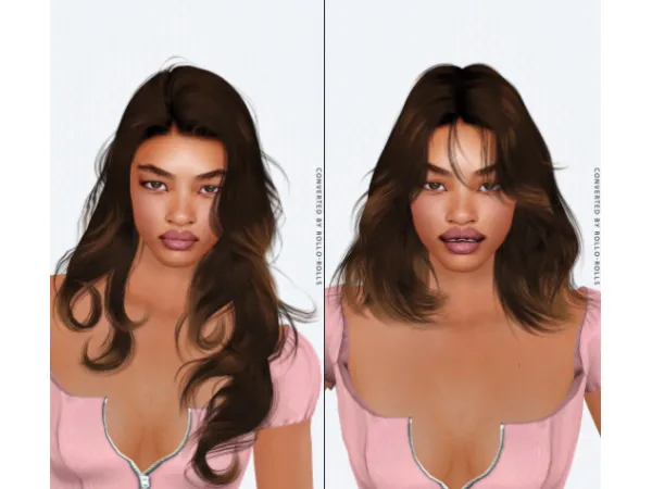 Wings Fluffy Curly Hairstyle 4t3 - The Sims 3 Custom Content