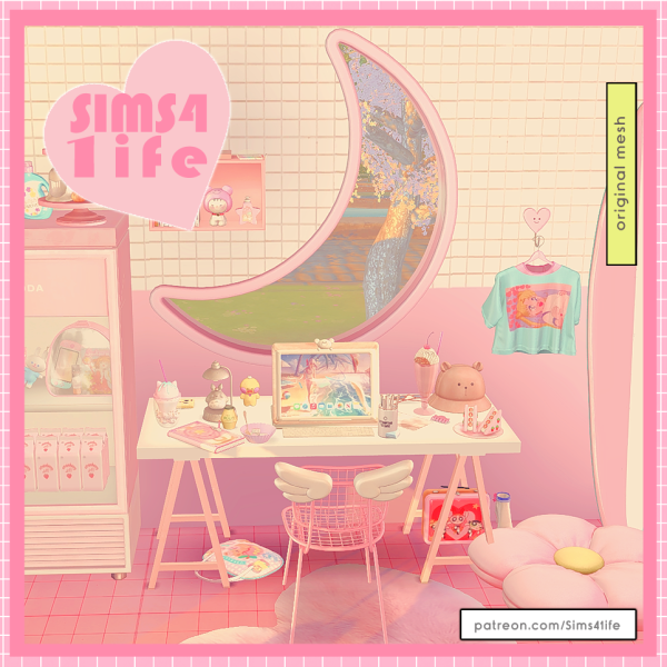 Maxis Match Moon window free by sims41ife - The Sims 4 Custom Content