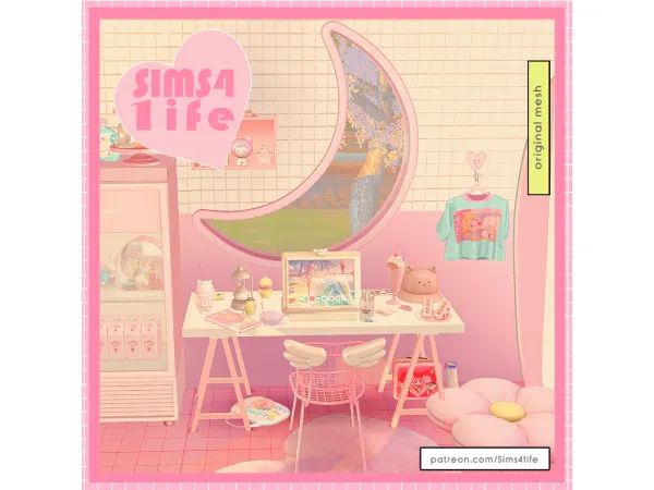 Maxis Match Moon window free - The Sims 4 Custom Content