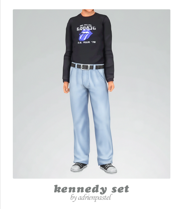 Maxis Match Kennedy Set by simsfinds - The Sims 4 Custom Content