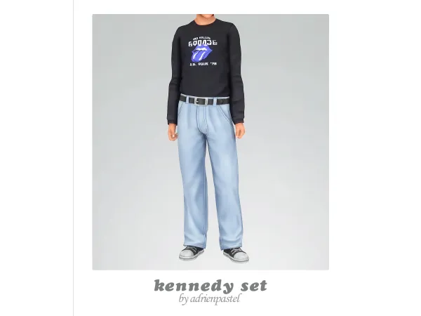 Maxis Match Kennedy Set by AdrienPastel - The Sims 4 Custom Content