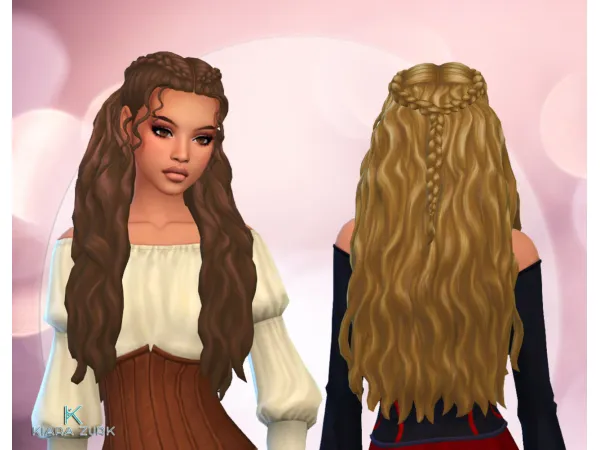 Maxis Match Indra Hairstyle V2 - The Sims 4 Custom Content