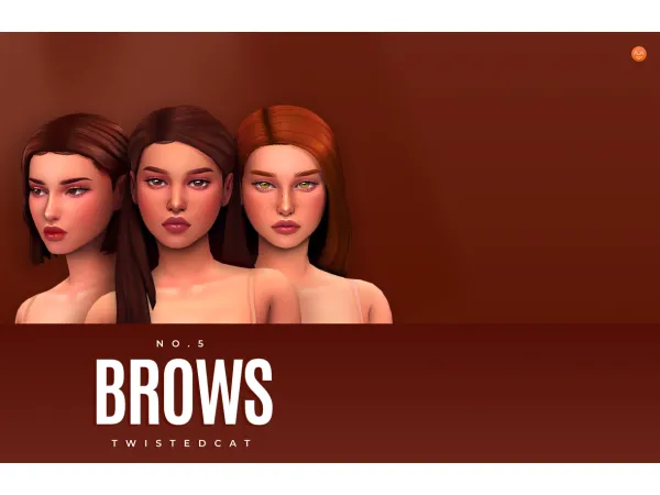 Maxis Match Eyebrow set No5(Download) by TwistedCat - The Sims 4 Custom Content