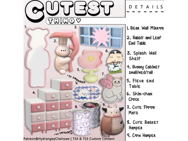Alpha cutest thing set - The Sims 4 Custom Content
