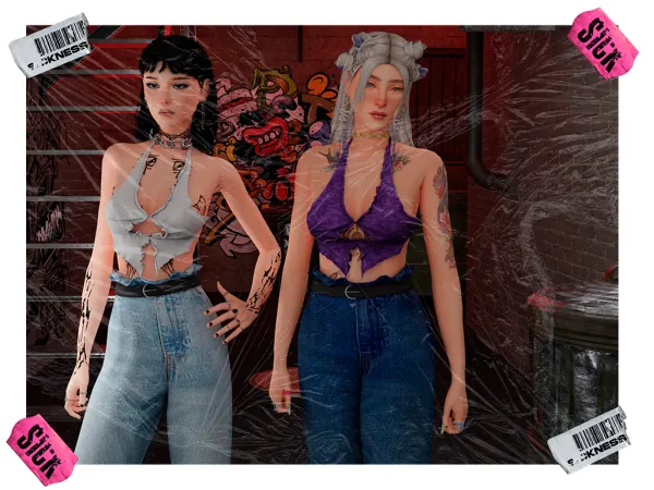 Alpha FAIRY TOP - The Sims 4 Custom Content
