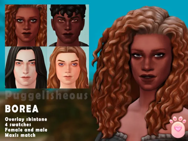 Maxis Match Borea SkinTone by PUGgelisheous - The Sims 4 Custom Content