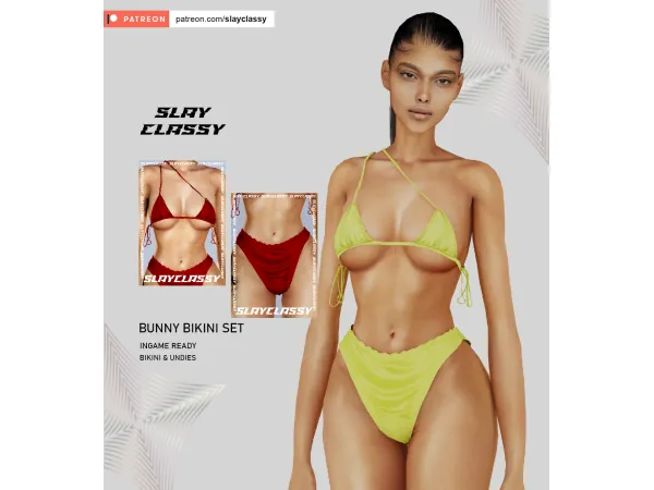 Alpha SC149 BUNNY BIKINI TOP - The Sims 4 Custom Content