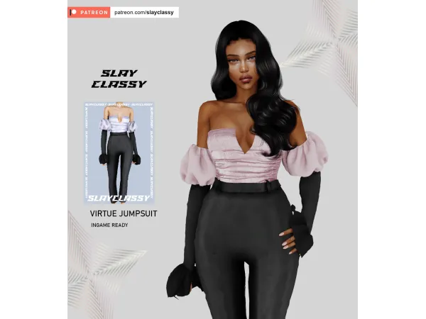 Alpha SC149 VIRTUE JUMPSUIT - The Sims 4 Custom Content